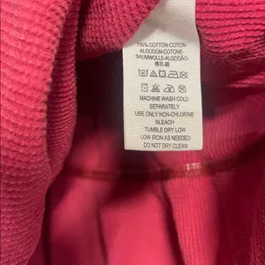 Free People WE THE FREE COASTAL PEPLUM THERMAL TOP BLOUSE RED/PINK MEDIUM thumbnail 5