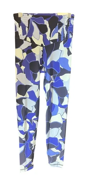 Offline By Aerie‎ Blue Patterned 7/8 Leggings Size Small thumbnail 1
