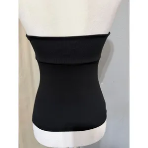 Y2K Bebe Womens Size M Black V-Neck Halter Top Slim Fit Open Back Made in USA thumbnail 10
