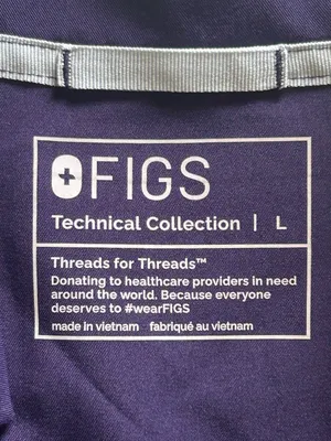 Figs Woman’s Inala Scrubs Top Purple Jam Size L thumbnail 8