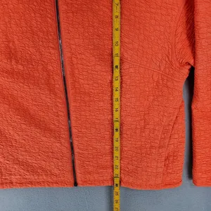 Lululemon sz‎ 8 Rippled Full Zip Jacket Autumn Red Orange Coral turtleneck $148 thumbnail 5
