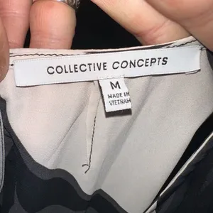 Collective Concepts monochrome ruffled sleeveless M top thumbnail 3
