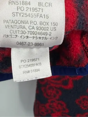 Patagonia Synchilla Snap-T Fleece Women M Barceloneta Red Floral FA15 thumbnail 10