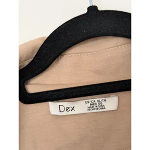 Dex Tan Double Breasted Knit Cropped Blazer Jacket Extra Large NEW Size XL thumbnail 5