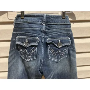 Vintage Wrangler Western Bootcut‎ Blue Denim Jeans Women Size 3X34 Rodeo Cowgirl thumbnail 2