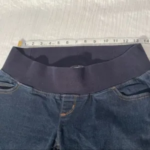 LIZ LANGE Jeans Maternity Dark Wash Pull On Casual Stretch Denim Blue Size 2 thumbnail 5