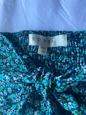 The Row A Blue Floral Crop Top thumbnail 3