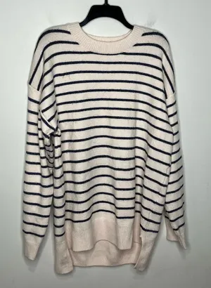 Thread & supply blue & white striped‎ sweater new with tags women’s size XL thumbnail 1