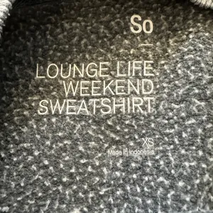 SO comfy oversized sweatshirt Gray Size XS thumbnail 3
