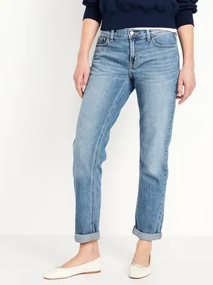 Old Navy Boyfriend Jeans Mid-Rise thumbnail 4