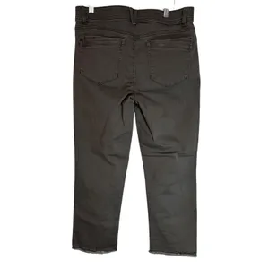 Yogipace Women Gray Cropped Straight Leg‎ Stretch Jeans Size L thumbnail 11