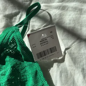 Aerie NWT Green Size Medium Longline Cable Lace Bralette thumbnail 3