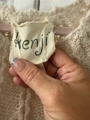 Kenji for Anthropologie 2000’s Women’s Cream Cable-Knit Midi Dress thumbnail 2