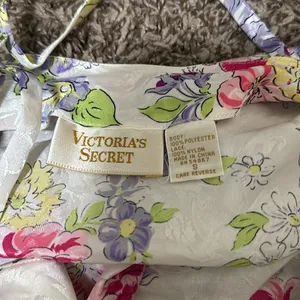 Victoria’s Secret Vintage Gold Label Floral lingerie dress Size SMall lace trim thumbnail 7