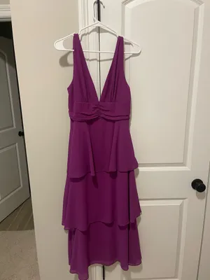 Lulus Celebration Time Purple Sleeveless Tiered Midi Dress thumbnail 3