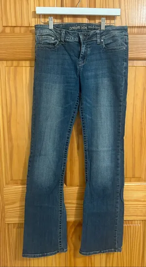 Zenim Denim Size 10 Vintage Y2K Bootcut Jeans thumbnail 1