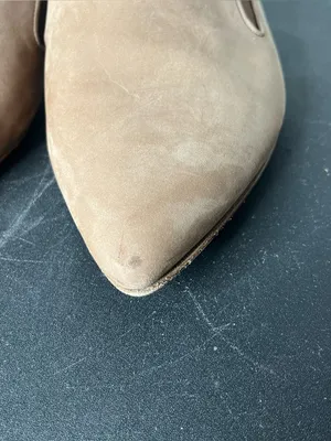 Jenni Kayne Oiled Leather Point Toe Slip On Mules in Taupe EU 41 Quiet Luxury thumbnail 5