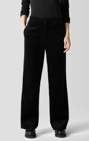 UNIQLO wide leg corduroy black high rise pants size 4! thumbnail 4