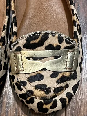Sperry Leopard Print Flats with Gold Accent thumbnail 10