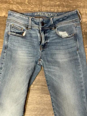 American Eagle Kick Boot Stretch X Jeans Women’s 0 Regular Light Wash thumbnail 5