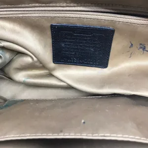 COACH Customized Tan Black Fabric Shoulder Bag thumbnail 8