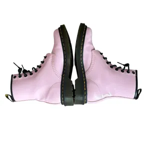 Dr Doc Martens 1460 Patent Leather Lace Up Combat Boots Womens Size 7 Pale Pink thumbnail 4