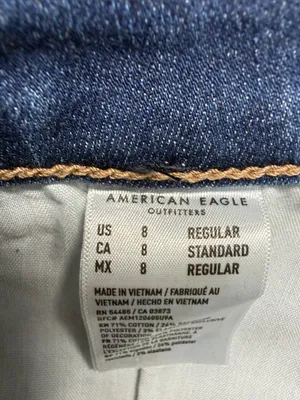 American Eagle Outfitters Womens High-Rise Next Level Stretch Blue Jeggings thumbnail 9