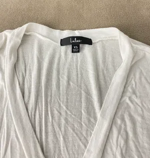 Lulus White V Neck Shirt thumbnail 4