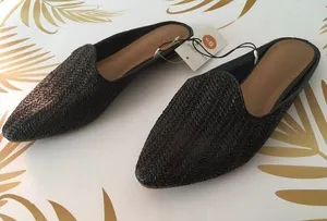 Black Woven Flats, Size 9 1/2 thumbnail 3