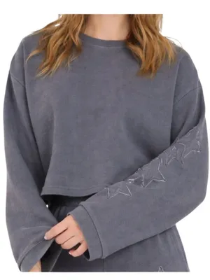 Vintage Havana Star Cropped Crewneck Sweatshirt thumbnail 1
