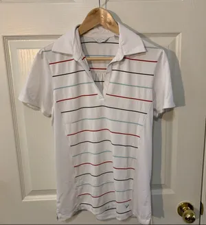 EUC Callaway Striped Golf Polo thumbnail 1