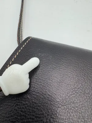 Vintage Firenze Fratellini Genuine Leather Black Crossbody Bag Made in Italy thumbnail 11