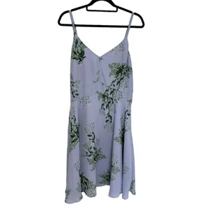 NEW Larke x Anthropologie Garden Party Lilac Purple Swing Mini Dress - Size M thumbnail 4
