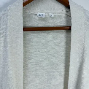 GAP Cream Women's Sweater Cardigan 100% Cotton size M thumbnail 4