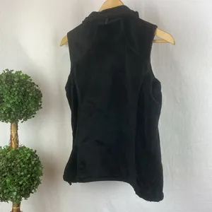 Mountain Hardware Black Soft Cozy Zip Up Sleeveless Fleece Vest S thumbnail 3