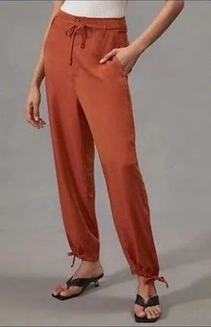 Anthropologie TINY Heidi Pants Sz L Burnt Orange Boho-Chic Vintage-inspired NWOT thumbnail 1