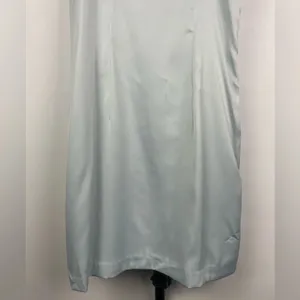 Urban Outfitters Baby Blue Wesley Satin‎ Straight Neck Slip Mini Dress thumbnail 4