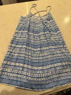 Southern Tide Blue Tribal Print Swing Dress S thumbnail 2