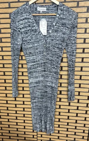 Willow Gray Marled Knit‎ Dress Size Medium thumbnail 1