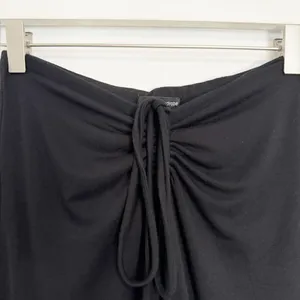 Naked Wardrobe Rich Leggings Size M Black Tie Wrap Waist Ruched Alternative Chic thumbnail 5