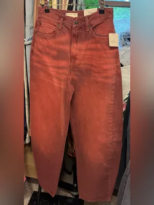 NWT Free People We The Free Bodie Arc Jeans - sangria pink red - 27 thumbnail 9