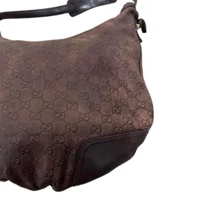 Authentic GUCCI Guccissima Large Leather Princy Hobo‎ Shoulder Bag Brown 162882 thumbnail 2
