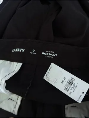 NWT Old Navy Black High Rise Bootcut Stretch Pants Size 0 Petite thumbnail 5