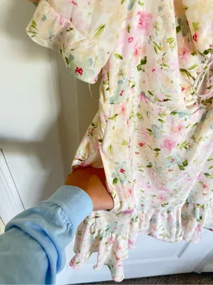 Abercrombie & Fitch NEW Flirty Pink Floral Day Dress thumbnail 8