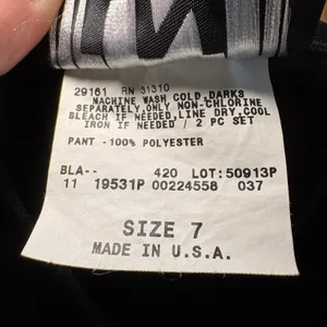 VTG I.N. San Francisco Black High Waisted Dress Pants Trousers Size 7 USA Career thumbnail 5