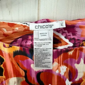 Chicos Women’s Large/XL Batwing Patterned Blouse Top thumbnail 2