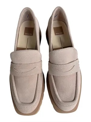 Like New Dolce Vita Leather Elias Dune Loafers Size 10 thumbnail 2