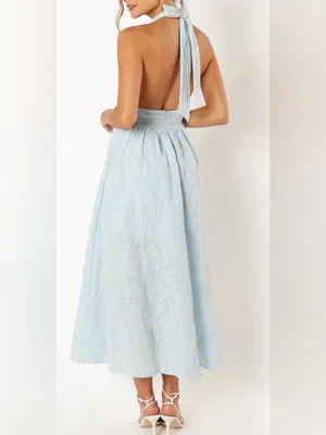 Petal & Pup Taila Halterneck Midi Dress thumbnail 2