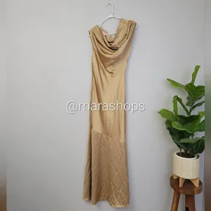 Significant Other Erika Tan Satin Dress thumbnail 5
