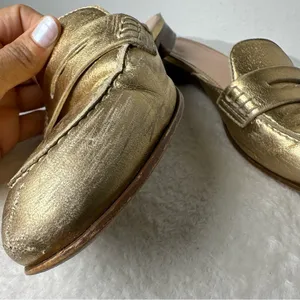 J. Crew Metallic Gold Loafers Women’s 7 thumbnail 13
